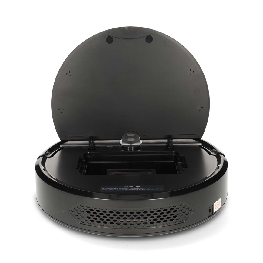 Aspirateur robot intelligent 2-en-1 (aspiration et lavage) SmartLife 2600 mAh Wi‑Fi compatible Tuya noir + télécommande