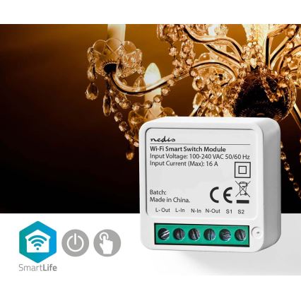 Slimme schakelaar SmartLife Wi-Fi 230V