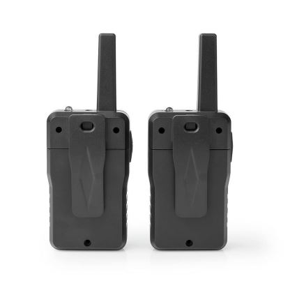 SET 2x Oplaadbare walkietalkie met LED-lampje 1300 mAh bereik 10 km