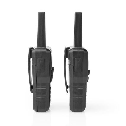 SET 2x Oplaadbare walkietalkie met LED-lampje 1300 mAh bereik 10 km