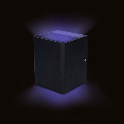 Applique murale d'extérieur LED RGBW dimmable SmartLife LED/12W/230V IP65 Wi-Fi Tuya noir