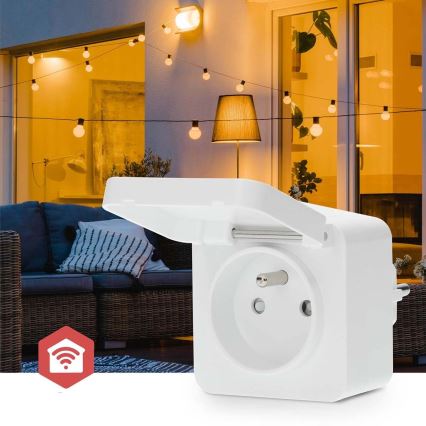 Slimme stekker Smartlife 3680W/230V/ Type E/16A Wi-Fi Tuya IP44