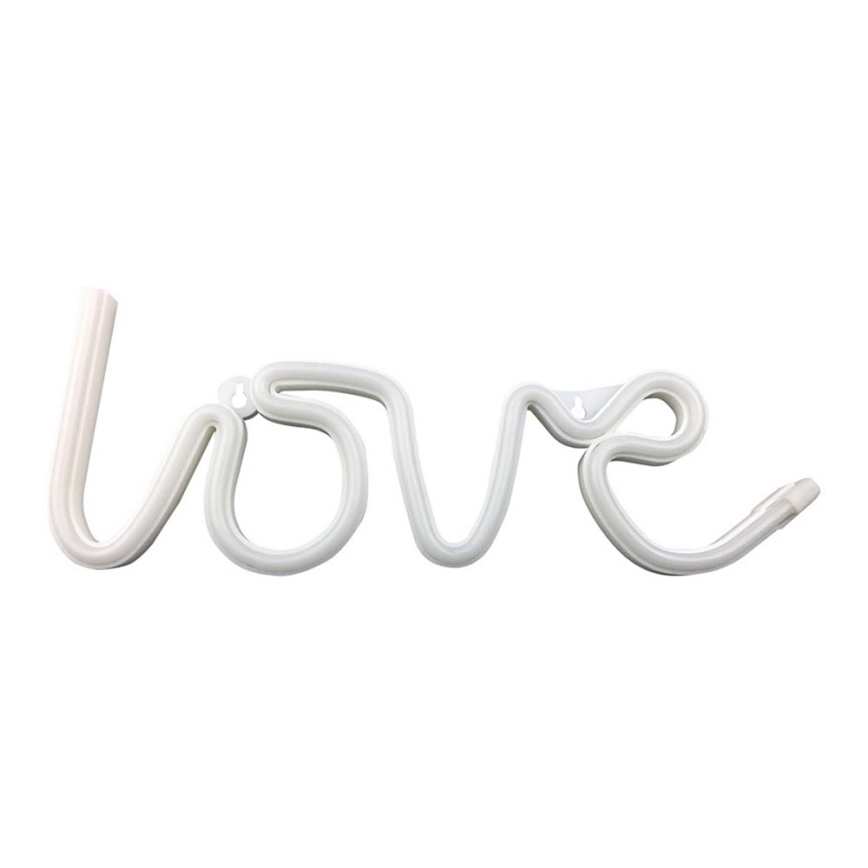 Neon verlichting decoratie tekst LOVE 3xAA