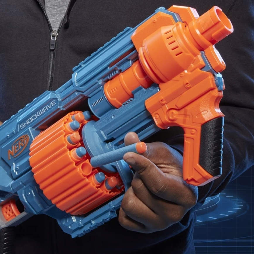 Nerf - Kinder pistool Elite 2.0 Shockwave RD-15 Blaster met accessoires