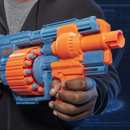 Nerf - Kinder pistool Elite 2.0 Shockwave RD-15 Blaster met accessoires