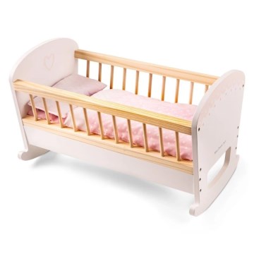 New Classic Toys - Houten bed voor poppen roze