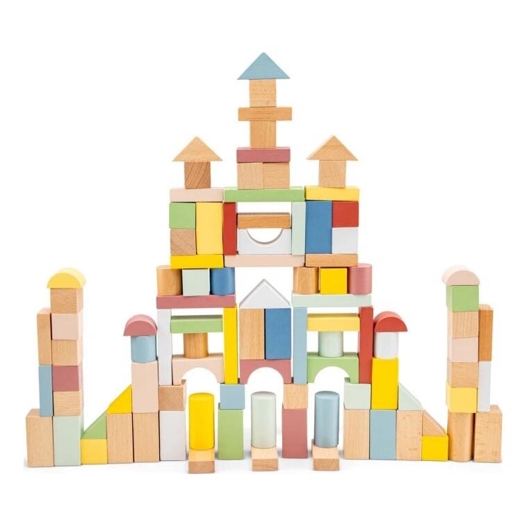 New Classic Toys - Houten blokken 100 st.