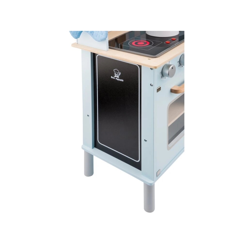 New Classic Toys - Houten keuken met accessoires lichtblauw