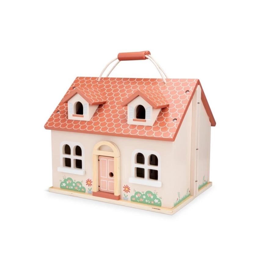 New Classic Toys - Houten poppenhuis rood