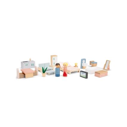 New Classic Toys - Houten poppenhuis rood