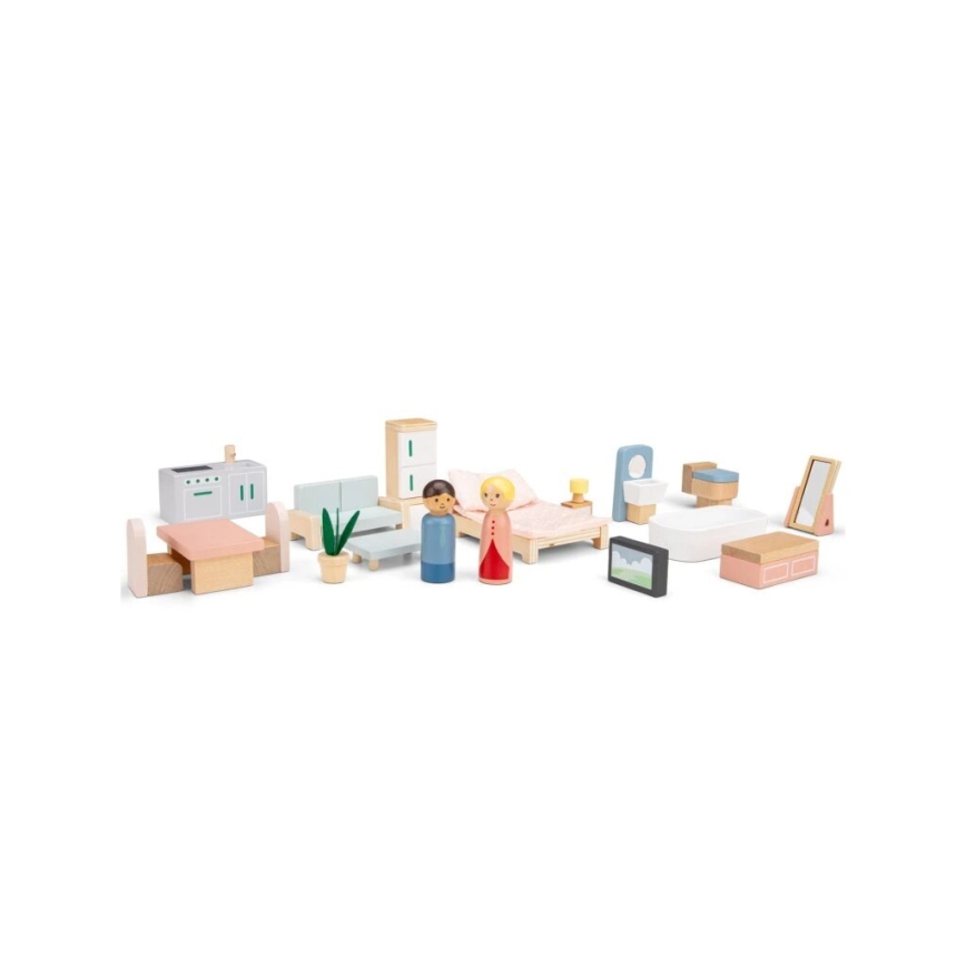 New Classic Toys - Houten poppenhuis rood