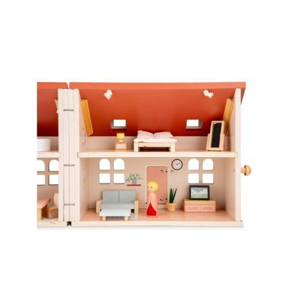 New Classic Toys - Houten poppenhuis rood
