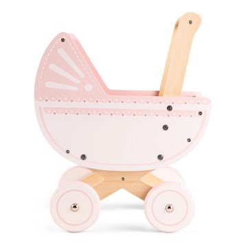 New Classic Toys - Houten poppenwagen roze