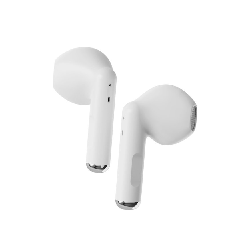 Niceboy Beans 4 - Ecouteurs sans fil 300 mAh + 2x 35 mAh IPX4 blanc