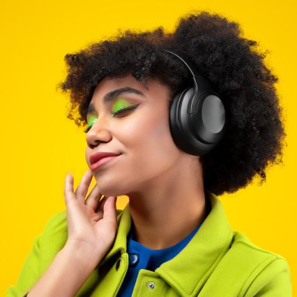 Niceboy HIVE Aura 5 ANC - Draadloze hoofdtelefoons met een microfoon en ANC zwart
