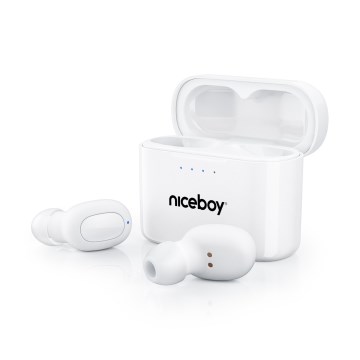 Niceboy HIVE Podsie 4 - Ecouteurs sans fil IP54 blanc