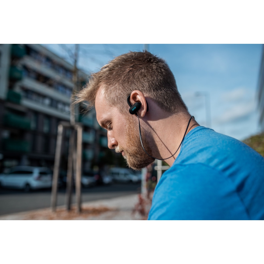 Niceboy HIVE sport 2 - Écouteurs de sport avec un micro IPX5 noir