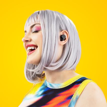 Niceboy Inbouw 4 - Draadloos earphones 500 mAh + 2x 70 mAh IPX5 zwart