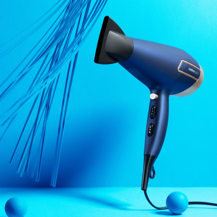 Niceboy ION AirSonic ICON - Sèche-cheveux 2200W/230V bleu