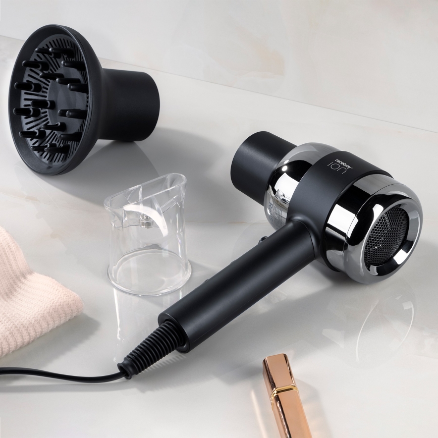 Niceboy ION AirSonic PRO - Sèche-cheveux 2200W/230V noir