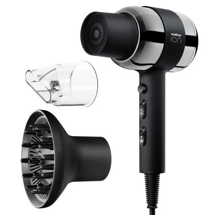 Niceboy ION AirSonic PRO - Sèche-cheveux 2200W/230V noir