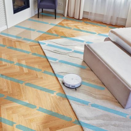 Niceboy ION Charles i4 - Aspirateur robot intelligent 2 en 1 4400 mAh Wi-Fi blanc + télécommande