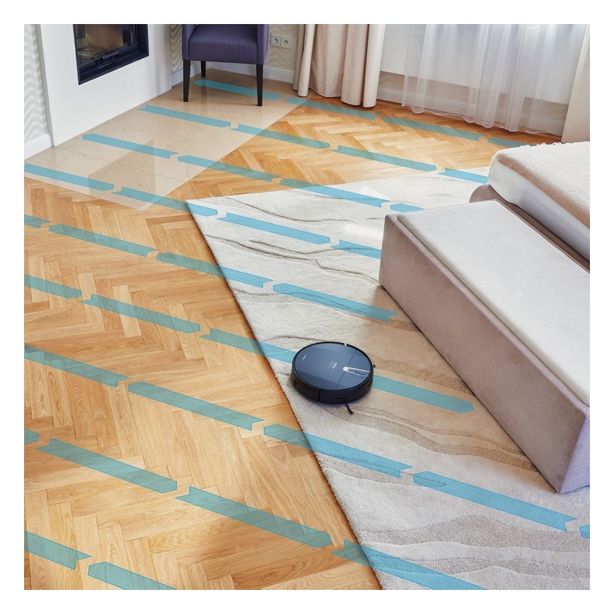 Niceboy ION Charles i4 - Slimme 2-in-1 robotstofzuiger 4400 mAh Wi-Fi zwart + afstandsbediening