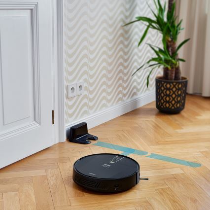Niceboy ION Charles i4 - Slimme 2-in-1 robotstofzuiger 4400 mAh Wi-Fi zwart + afstandsbediening
