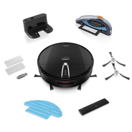 Niceboy ION Charles i4 - Slimme 2-in-1 robotstofzuiger 4400 mAh Wi-Fi zwart + afstandsbediening