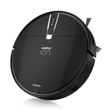 Niceboy ION Charles i4 - Slimme 2-in-1 robotstofzuiger 4400 mAh Wi-Fi zwart + afstandsbediening