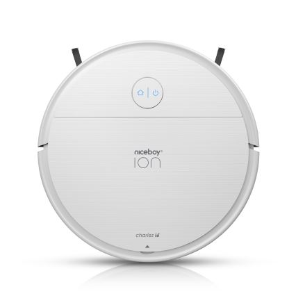 Niceboy ION Charles i6 - Aspirateur robot connecté 2en1 2600 mAh Wi-Fi blanc