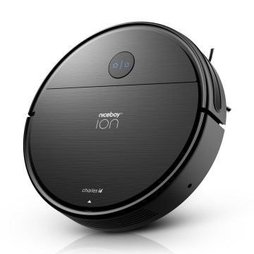 Niceboy ION Charles i6 - Aspirateur robot connecté 2en1 2600 mAh Wi-Fi noir