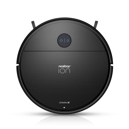 Niceboy ION Charles i6 - Aspirateur robot connecté 2en1 2600 mAh Wi-Fi noir
