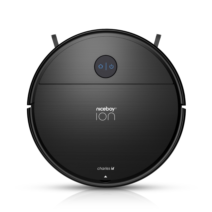 Niceboy ION Charles i6 - Aspirateur robot connecté 2en1 2600 mAh Wi-Fi noir