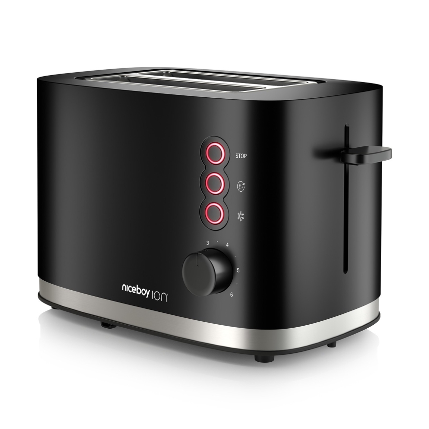 Niceboy ION Cruncher C3 - Grille-pain à deux compartiments et gril 870W/230V noir