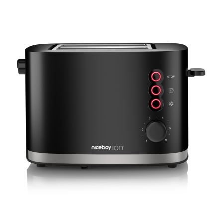 Niceboy ION Cruncher C3 - Grille-pain à deux compartiments et gril 870W/230V noir