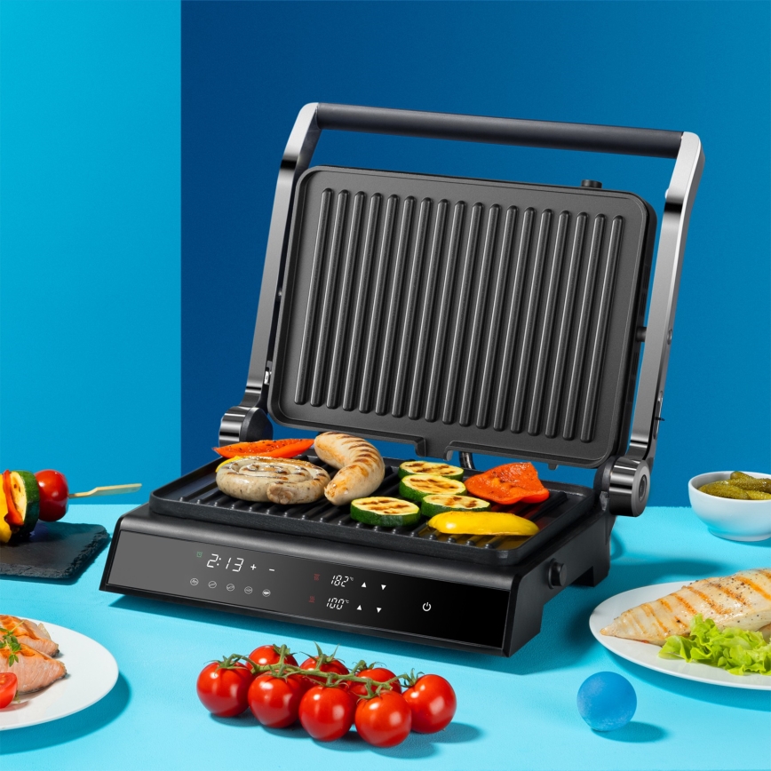 Niceboy ION Grillmaster - Grill de contact 2000W/230V noir/chrome mat