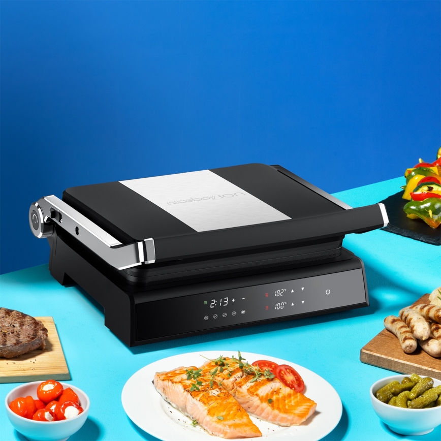 Niceboy ION Grillmaster - Grill de contact 2000W/230V noir/chrome mat