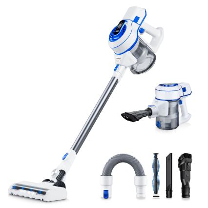 Niceboy ION Hurricane H5 - Draadloze steelstofzuiger 2-in-1 150W/2200 mAh wit/blauw