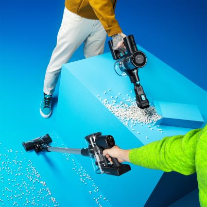 Niceboy ION Hurricane H5 Plus - Aspirateur balai sans fil 2 en 1 140W/2200 mAh noir