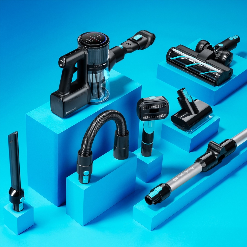 Niceboy ION Hurricane H9 - Aspirateur-balai flexible sans fil 2en1 400W/2200 mAh noir