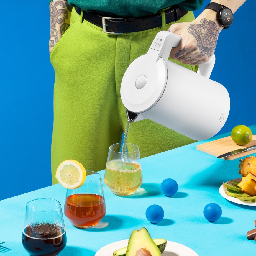 Niceboy ION SmartKettle - Slimme waterkoker met thermoregulatie 1,7 l 2200W/230V Wi-Fi wit