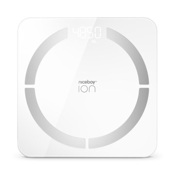 Niceboy ION SmartScale - Pèse-personne numérique connecté 3xAAA blanc