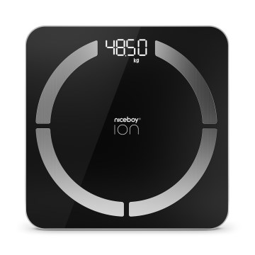 Niceboy ION SmartScale - Pèse-personne numérique connecté 3xAAA noir