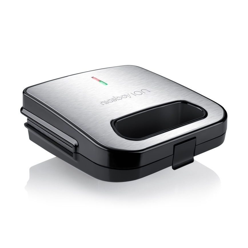 Niceboy ION Snacker S1 - Appareil à croque-monsieur 750W/230V chrome mat/noir