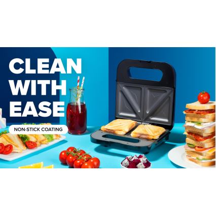 Niceboy ION Snacker S1 - Appareil à croque-monsieur 750W/230V chrome mat/noir