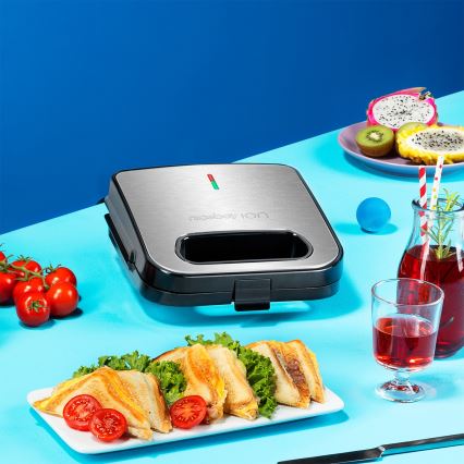 Niceboy ION Snacker S1 - Sandwich maker 750W/230V mat chroom/zwart
