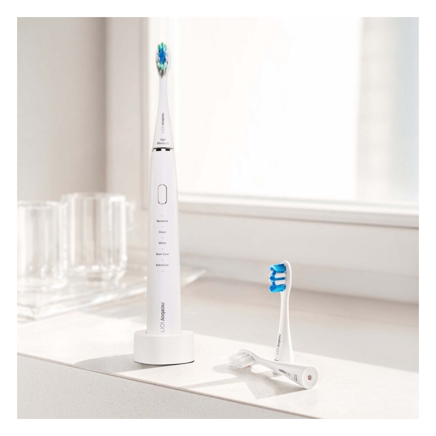 Niceboy ION Sonic - Brosse à dents sonique IPX7 blanc