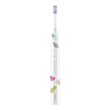 Niceboy ION Sonic Kids - Brosse à dents sonique pour enfants IPX7 blanc