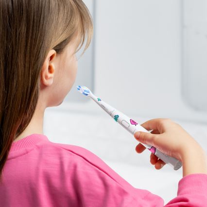 Niceboy ION Sonic Kids - Brosse à dents sonique pour enfants IPX7 blanc